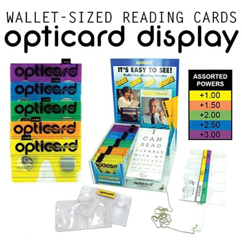 Optic Reader Card 200 Pc Display & Tester