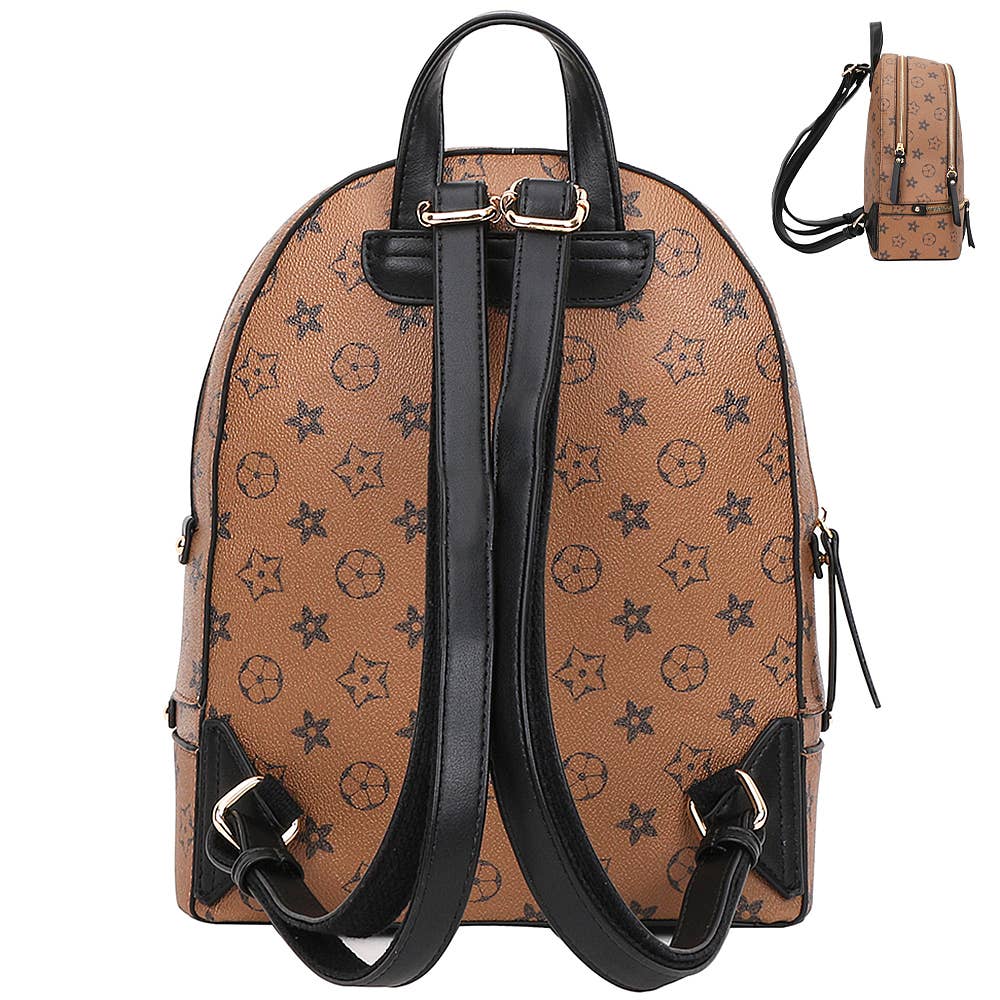 2IN1 DESIGN PATTERN ZIPPER HANDLE BACKPACK WITH , LY 7285 W