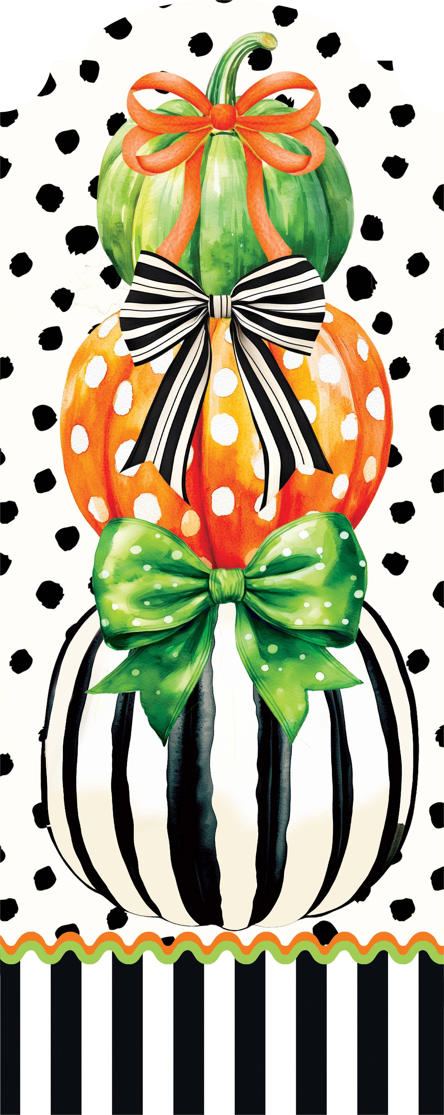 YarDecor-Pumpkin Stripes