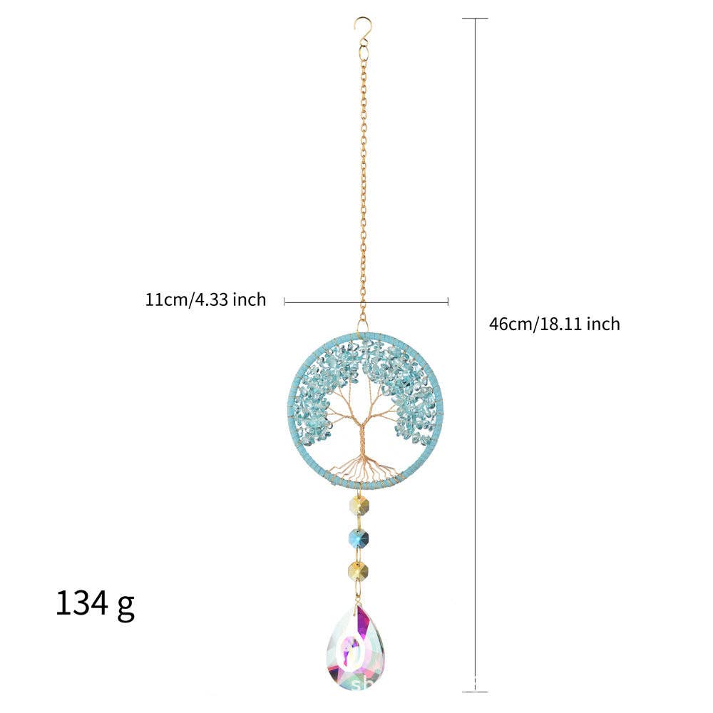 Tree Colorful Stone Crystal Home Hangings DP25A921
