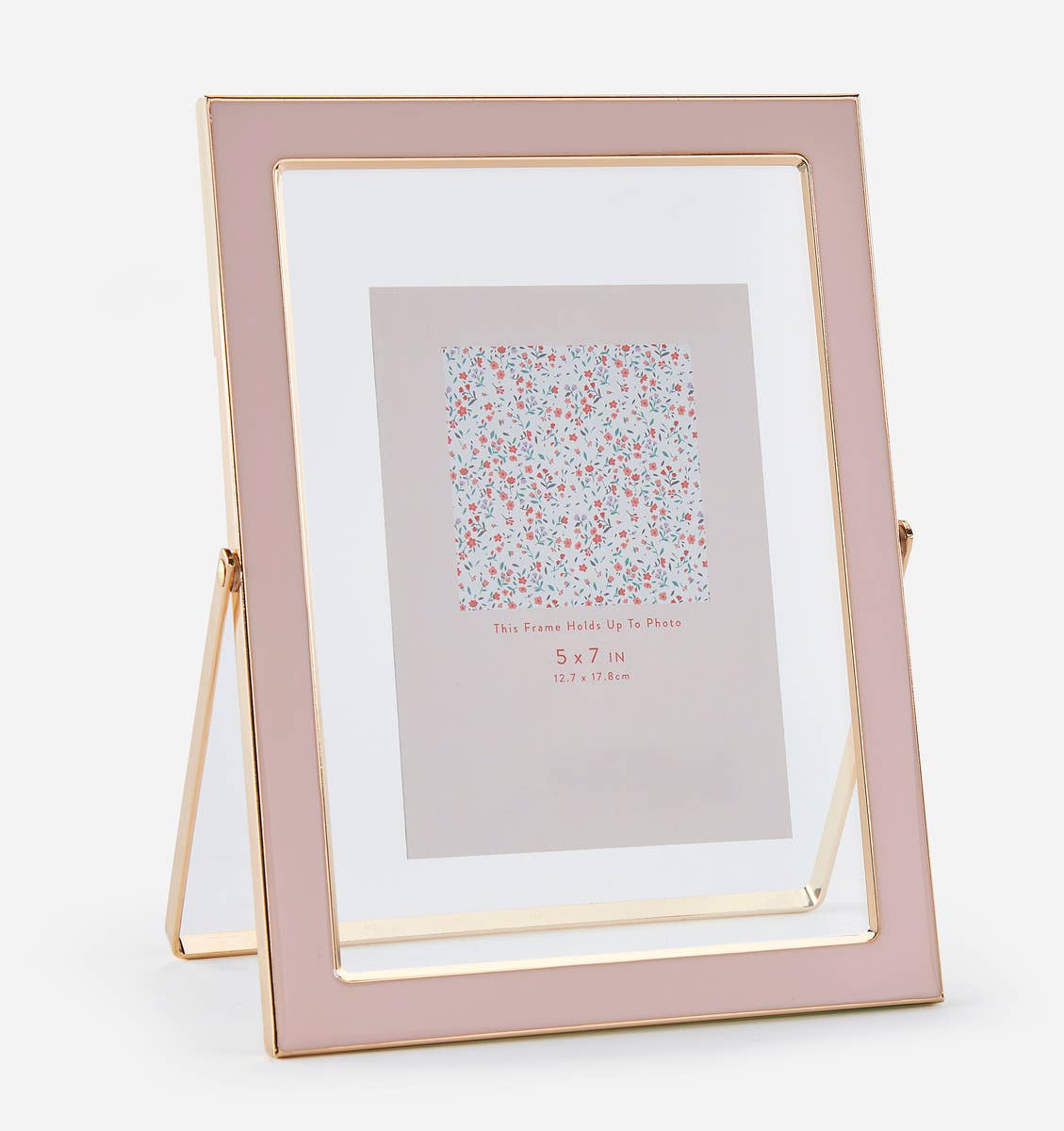 Pink & Gold Floating Photo Frame, 5x7
