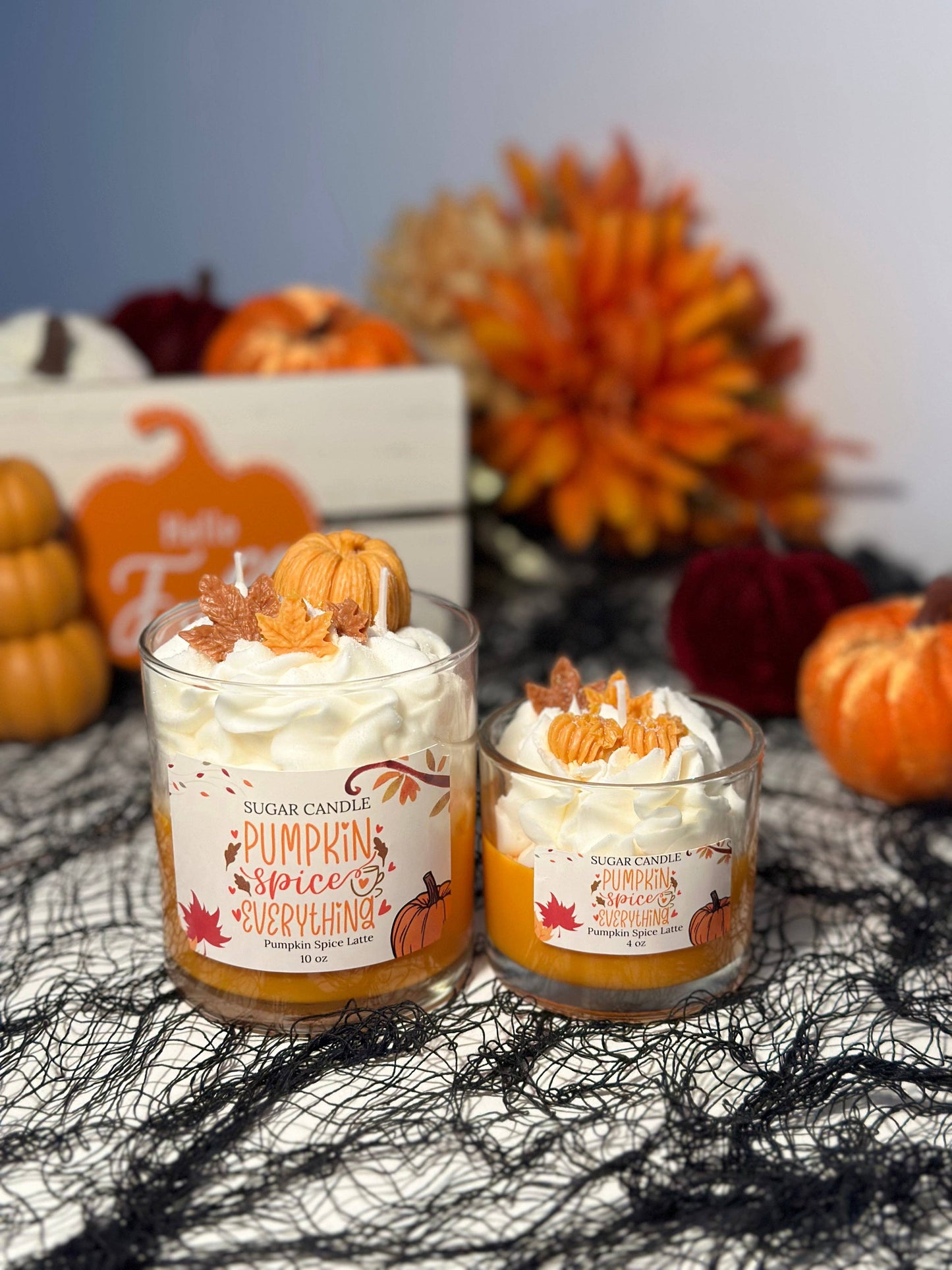 Pumpkin Spice Latte Candle – pumpkin scented fall candle