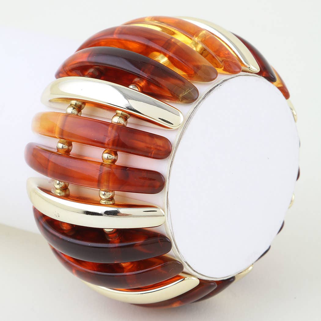 Wide Crystal Cuff Bracelet