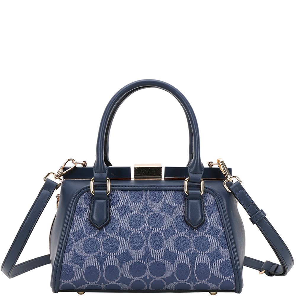 Fashion Oval Pattern Handle Satchel XFT-1291