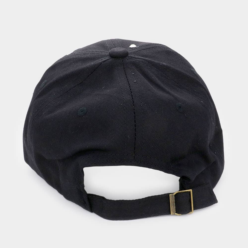 Hope Message Bling Pink Ribbon Baseball Cap