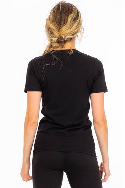 Highland Cow, Women's Fitted V-Neck T-Shirt