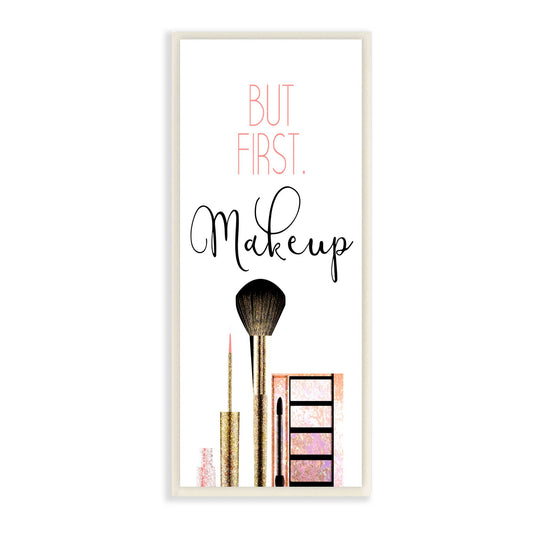 Makeup Fashion Designer Modern Pink Word Wall Plaque Art