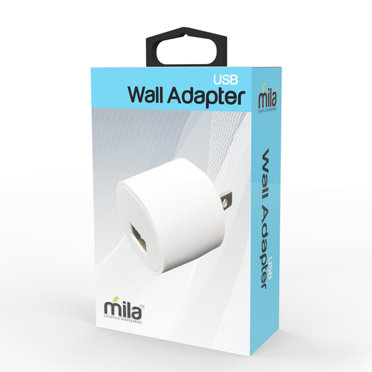 Wall Plug Adapter, 12V USB - Pack of 12