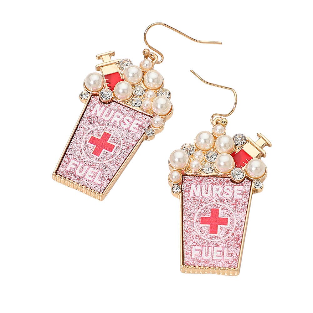 Nurse Fuel Drop Dangle Earrings