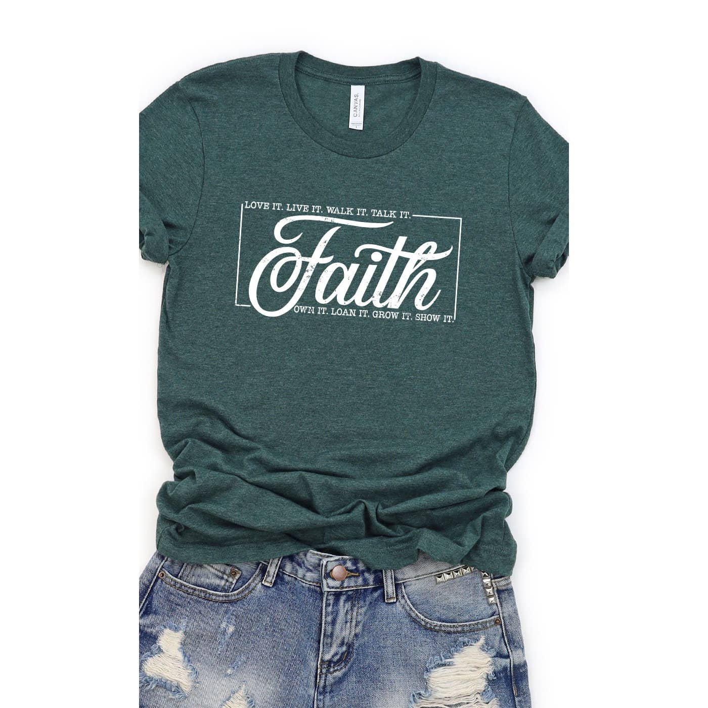 Have Faith Inspirational Christian Easter Graphic Tee
