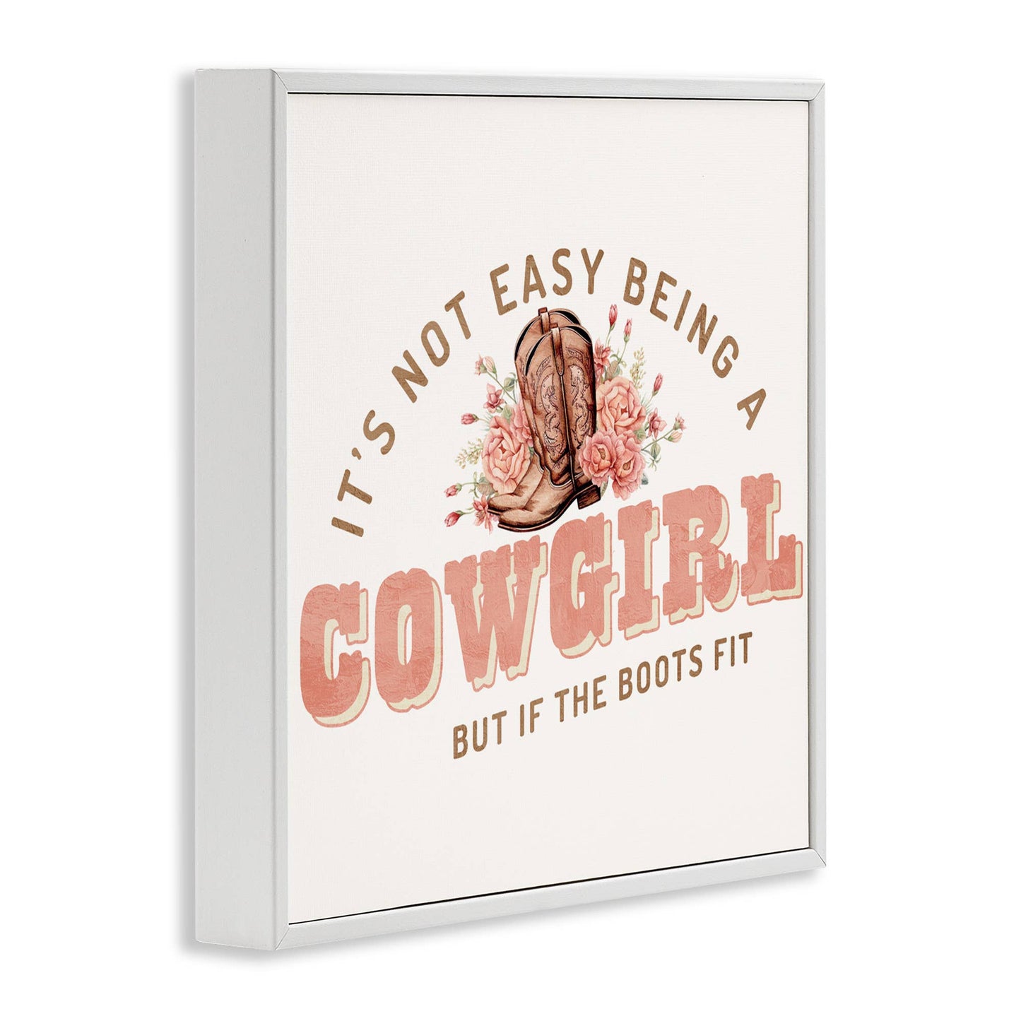 Not Easy Being Cowgirl - Framed Wall Art