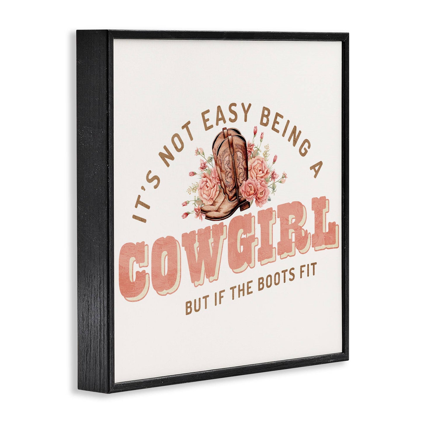 Not Easy Being Cowgirl - Framed Wall Art