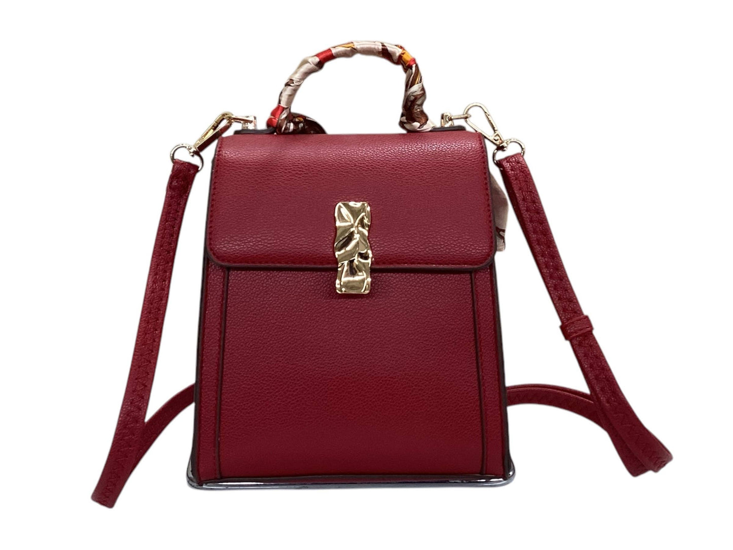 7525 - Crossbody Bag With Silk Scarf