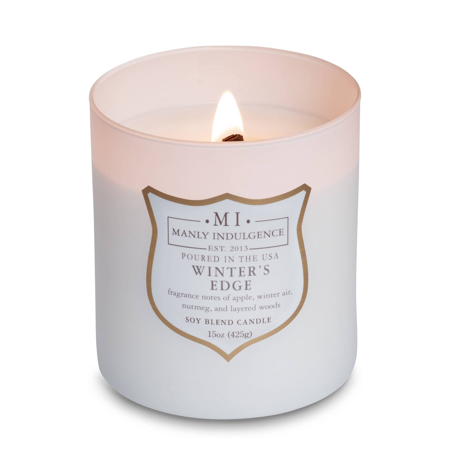 Winter's Edge Wooden Wick Scented Candle, Soy Blend, 15oz