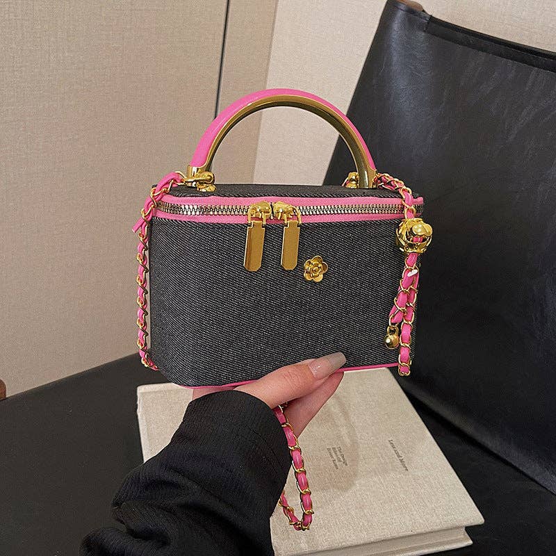 Chanel Style Box Shoulder Handbag Crossbody