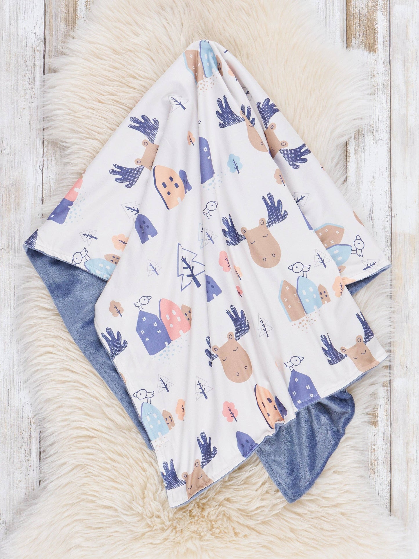 Moose Winter Wonderland Blanket
