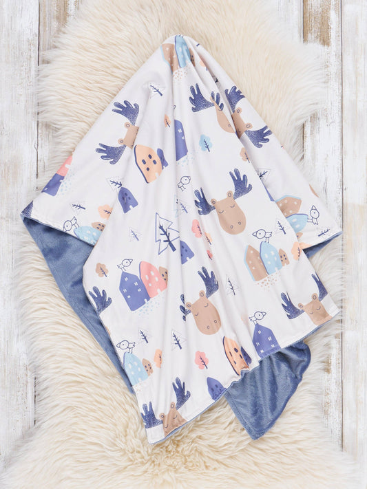 Moose Winter Wonderland Blanket