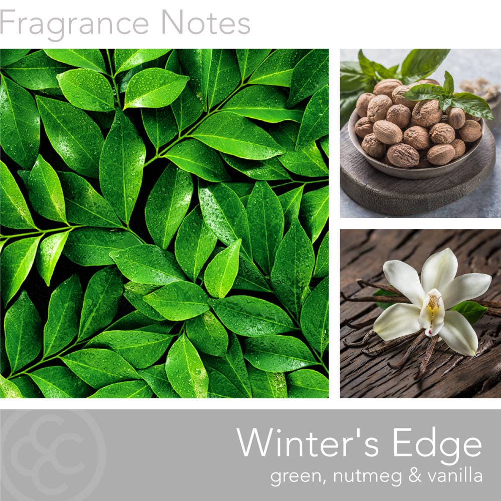 Winter's Edge Wooden Wick Scented Candle, Soy Blend, 15oz