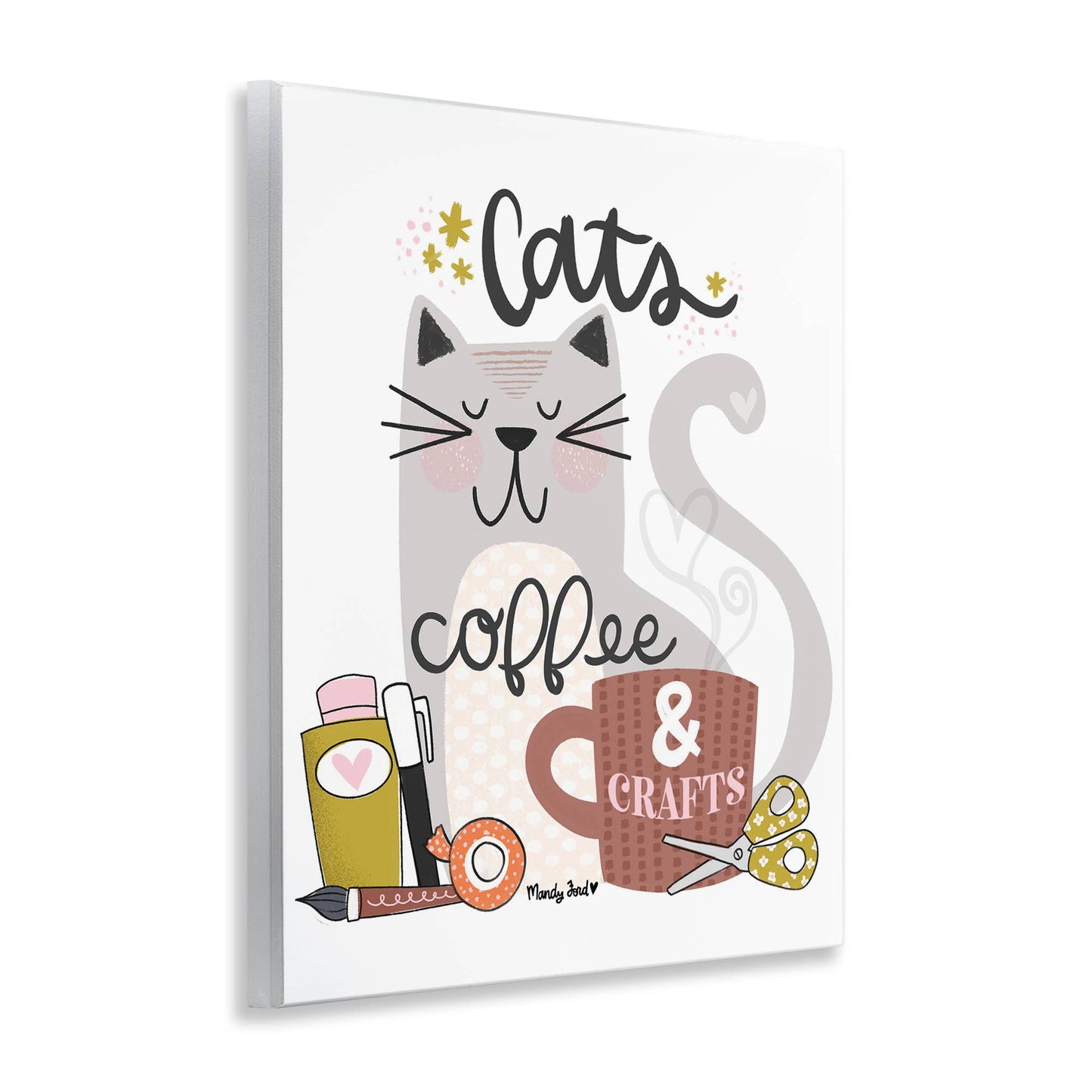 Cats Coffee & Crafts - Unframed Wall Art