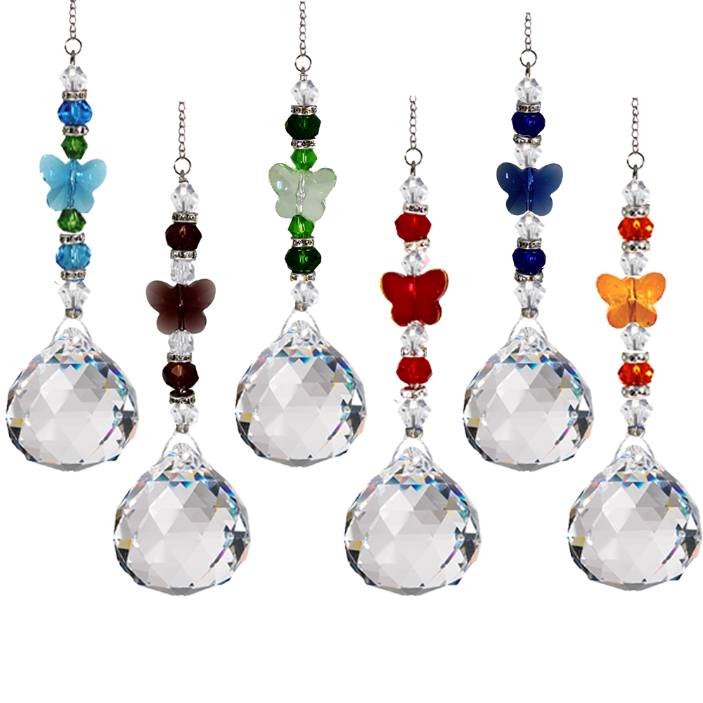 Butterfly & Beads Chrystal Pendant - HCH131