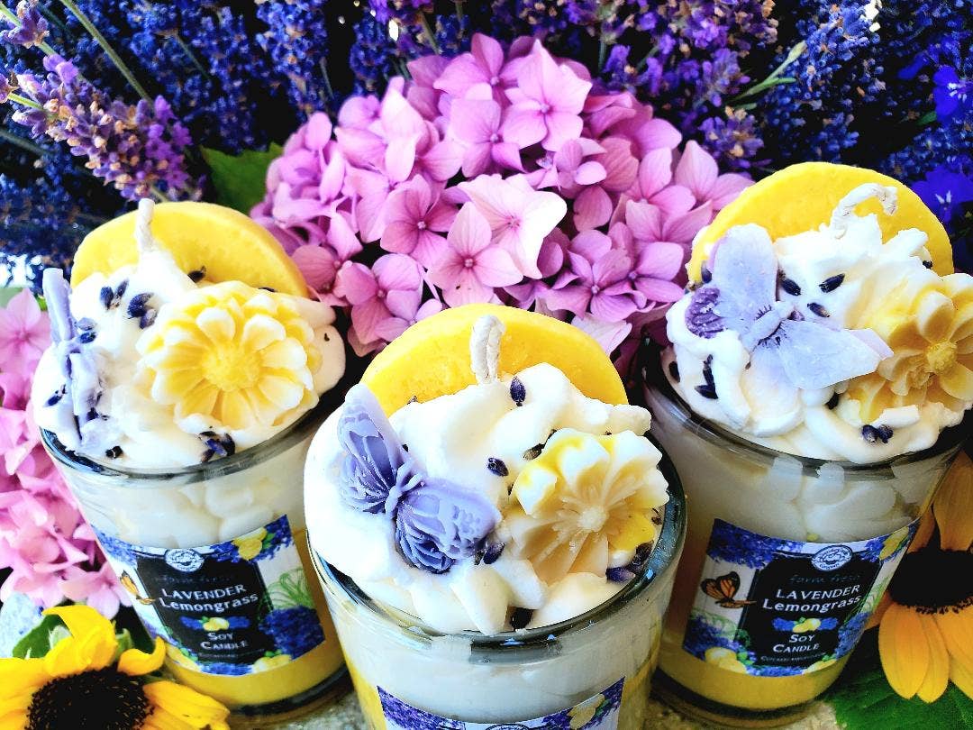 Lavender Lemongrass Soy Drink Candle