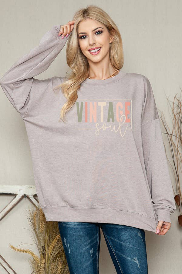 SWEATSHIRT VINTAGE SOUL PRINT