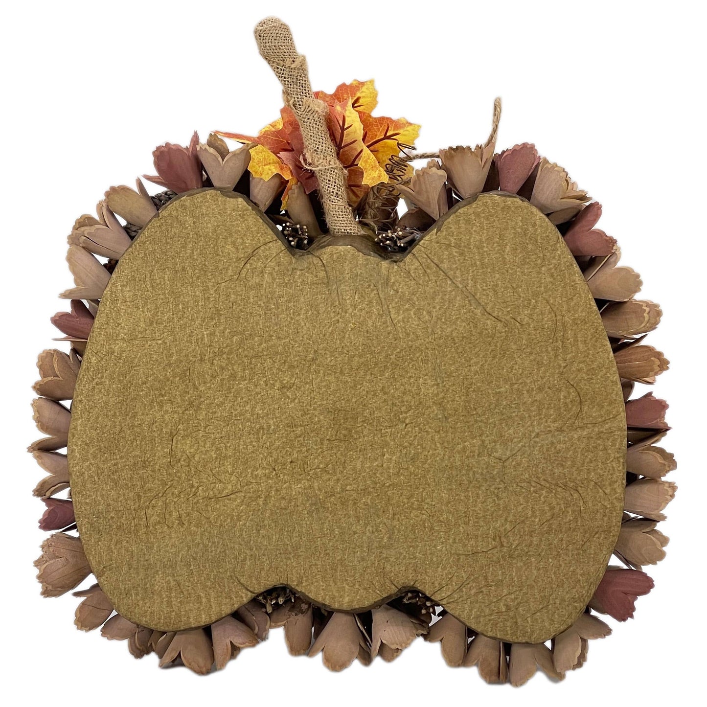 Woodcurl Pumpkin Wall Wreath  w/ Hanger Harvest Fall Decor
