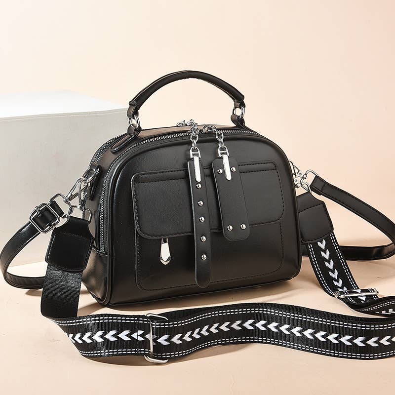 Chic colorblock handbag crossbody bag