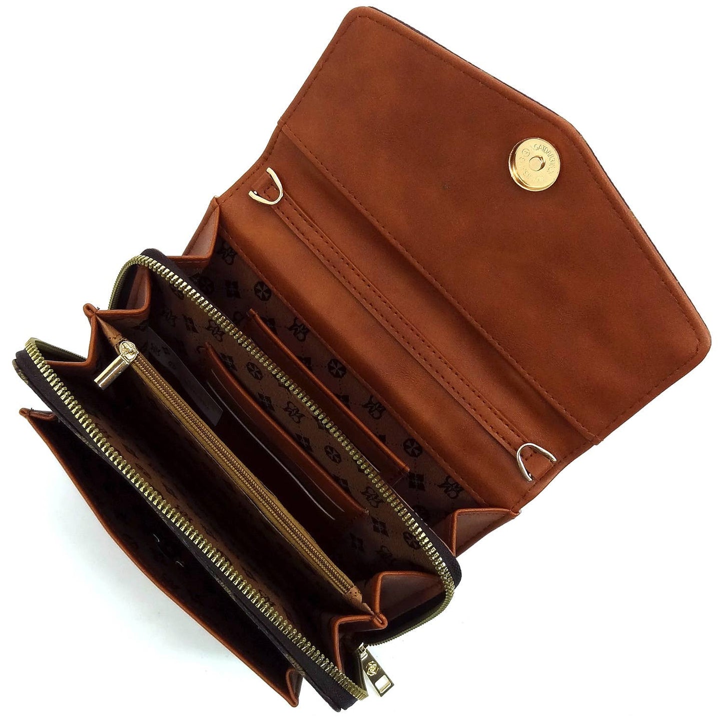 CM088 CM Monogram Envelope Flap Crossbody Bag