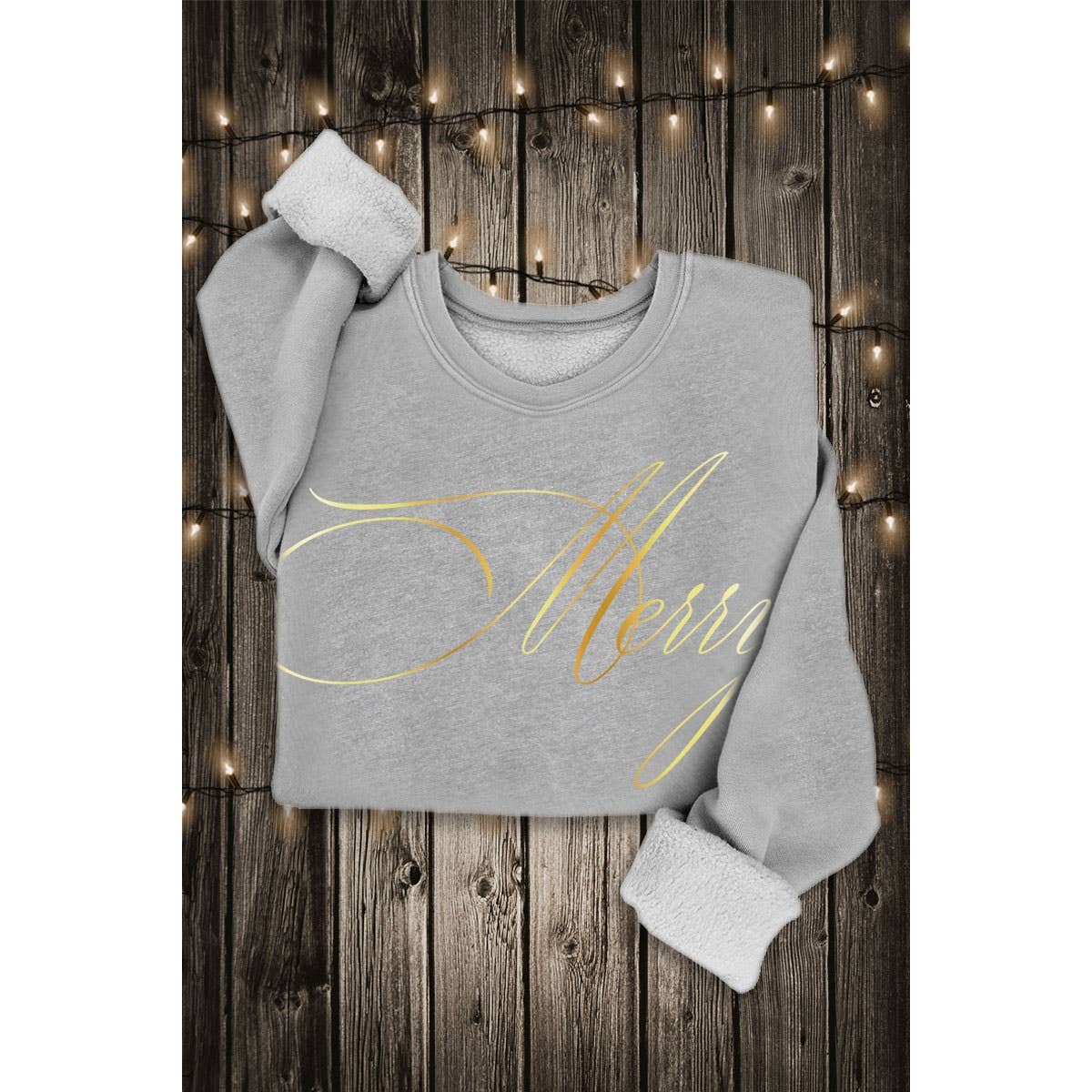 MERRY GOLD FOIL MINERAL SWEATSHIRTS