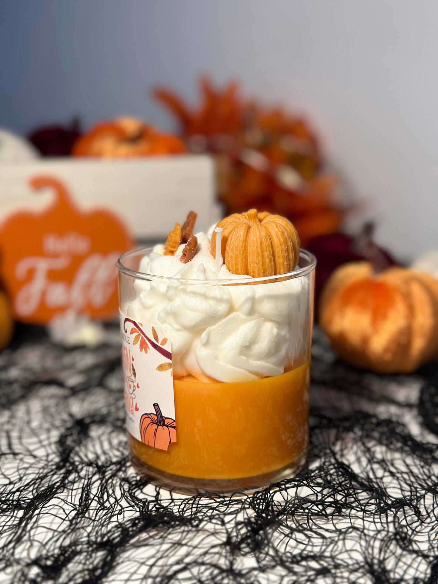 Pumpkin Spice Latte Candle – pumpkin scented fall candle