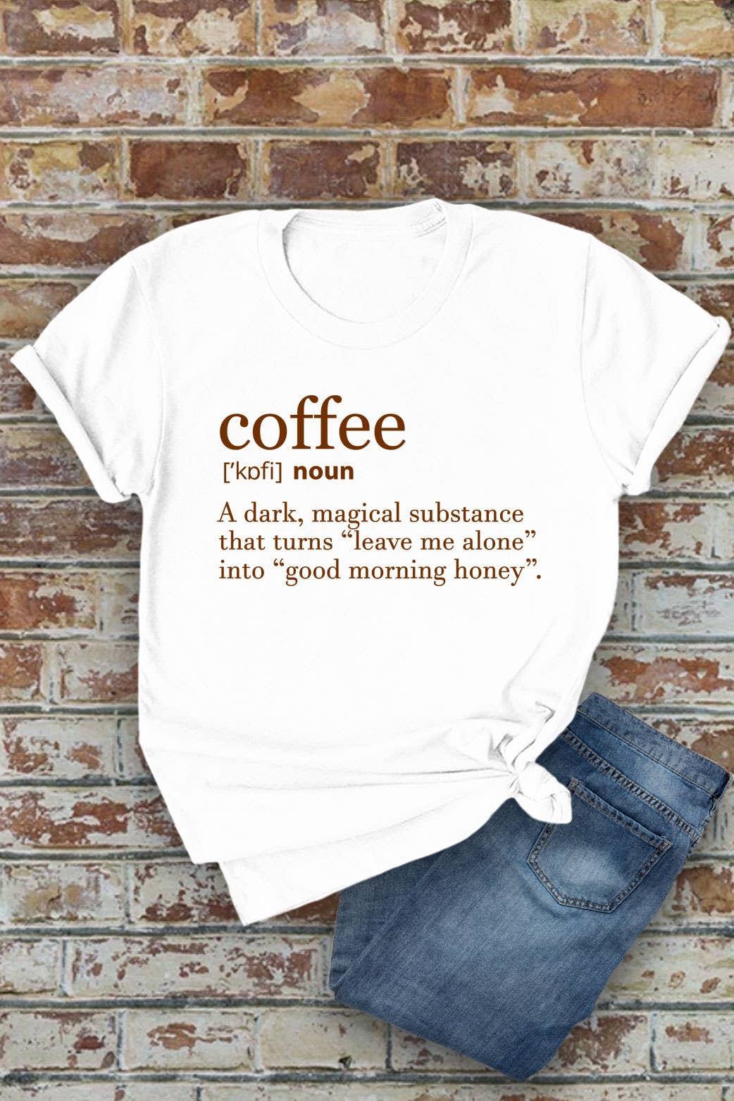 Coffee Definition, Unisex Round Neck T-Shirt
