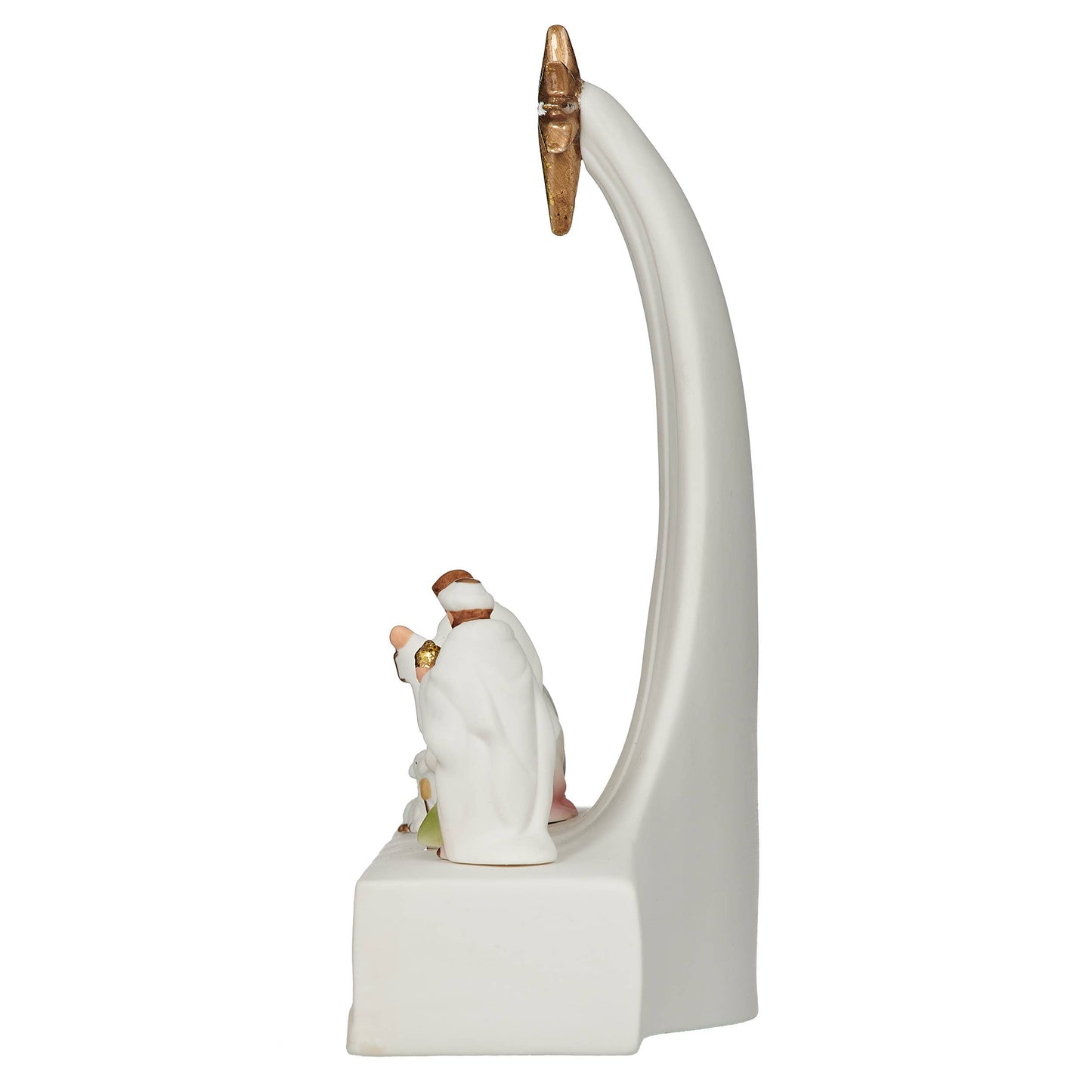 7.25"H LED Porcelain Nativity Scene Display