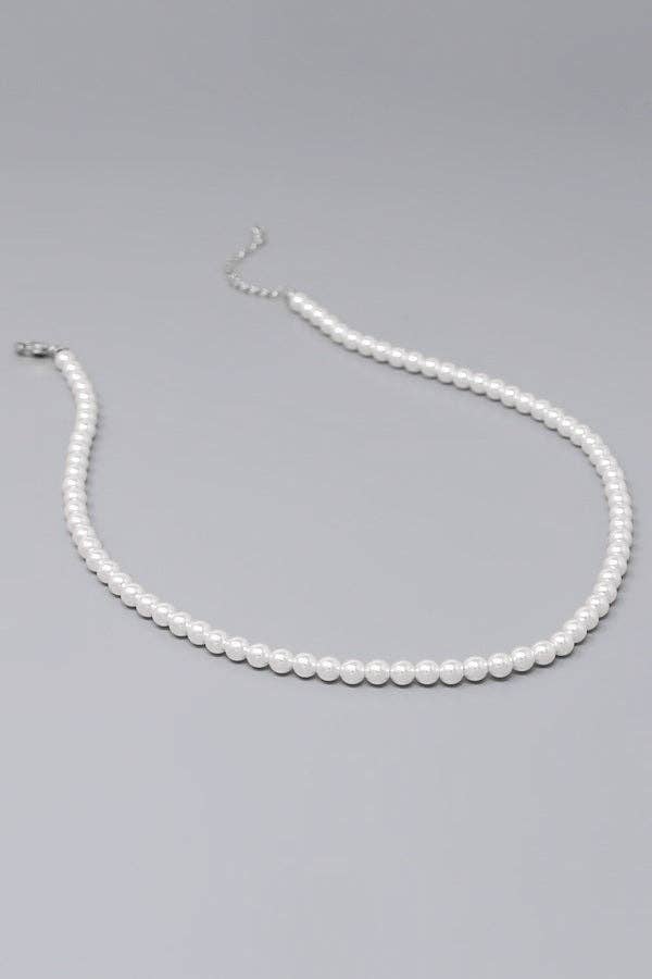 5 MM Premium Swarovski Pearl Beaded Necklace