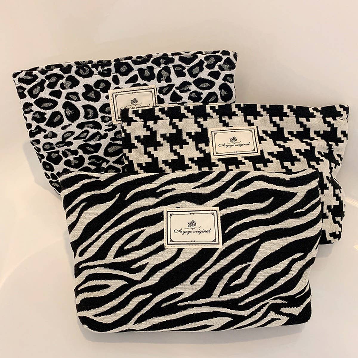 Leopard Print Makeup Bag Travel Toiletry Pouch_CUAB00648
