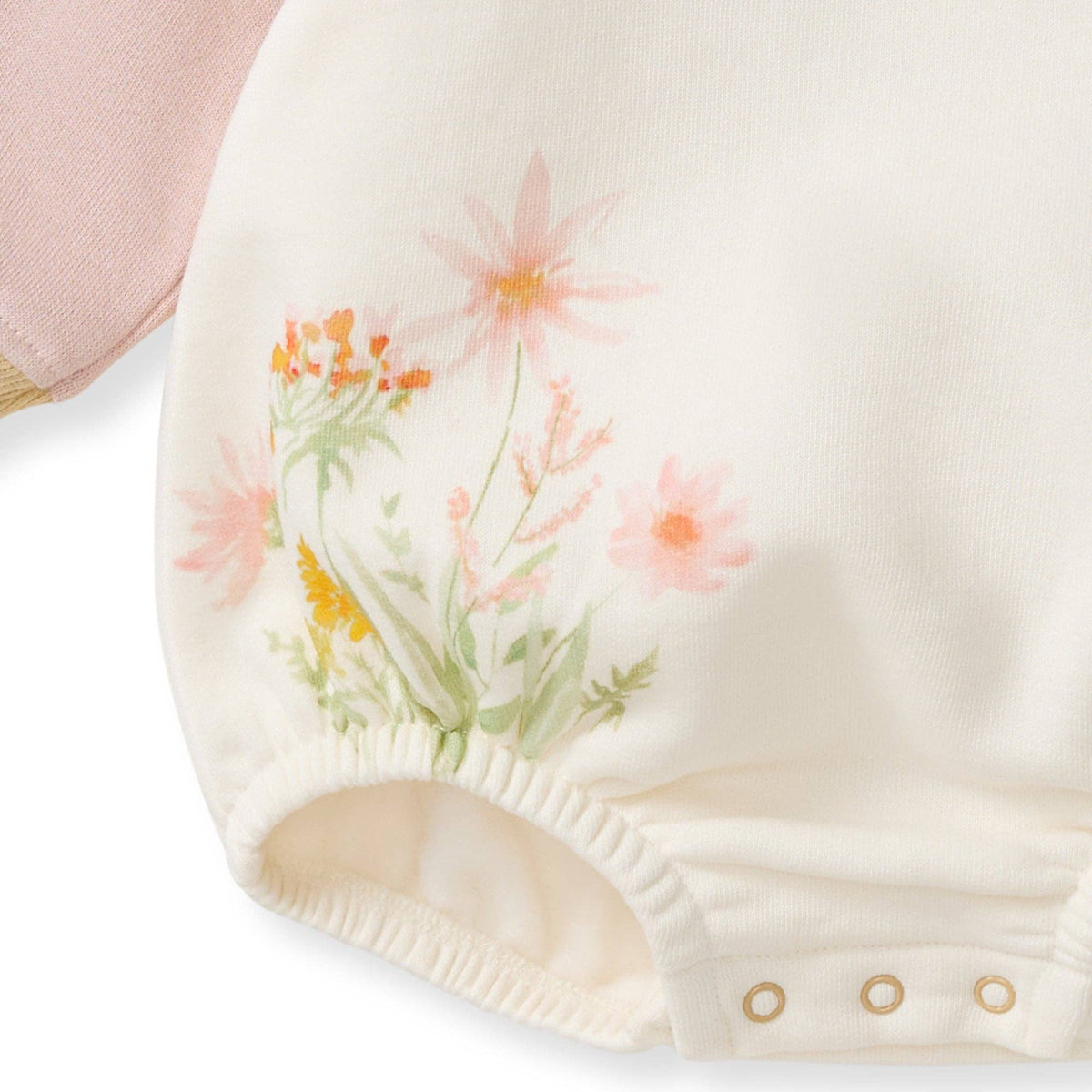 Wild Floral Baby Girl Sweatshirt Bodysuit