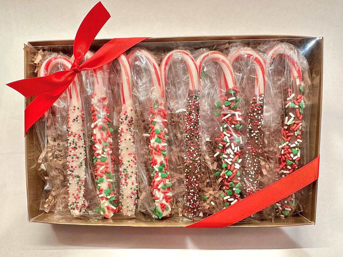 Chocolate Covered Candy Canes Box Set 