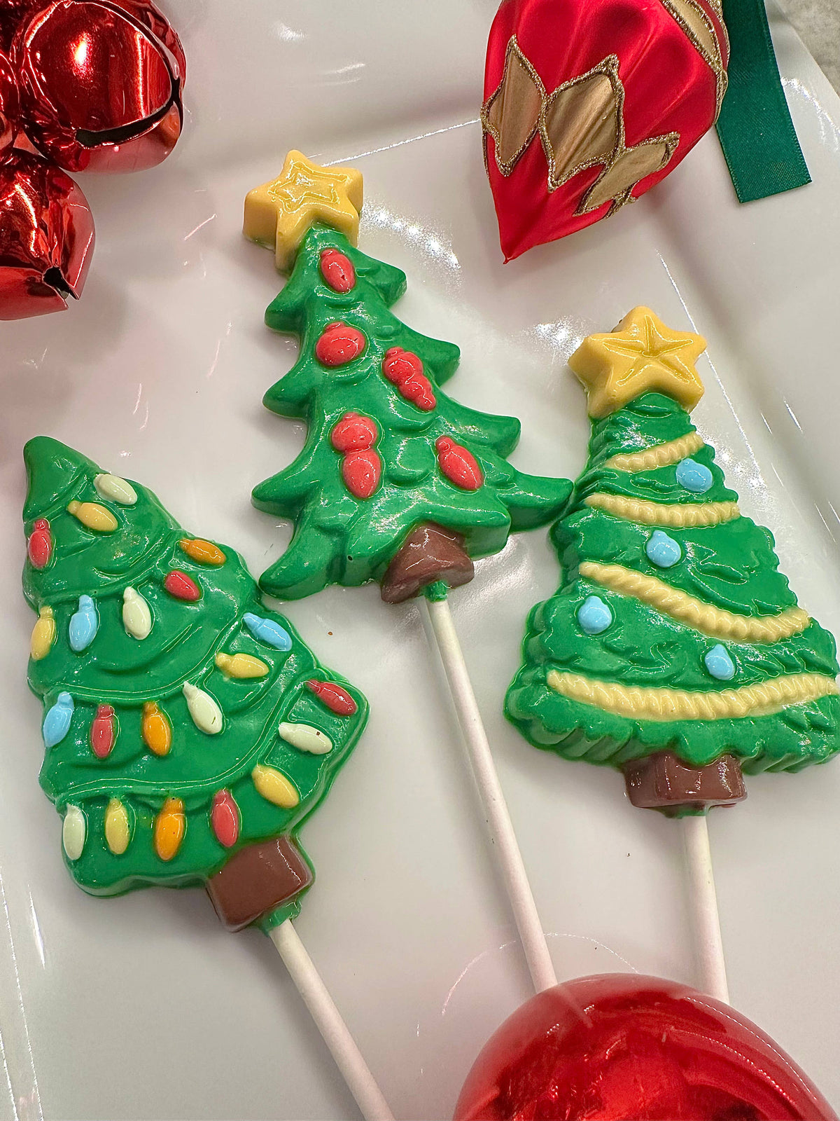 Christmas Tree Chocolate Lollipop