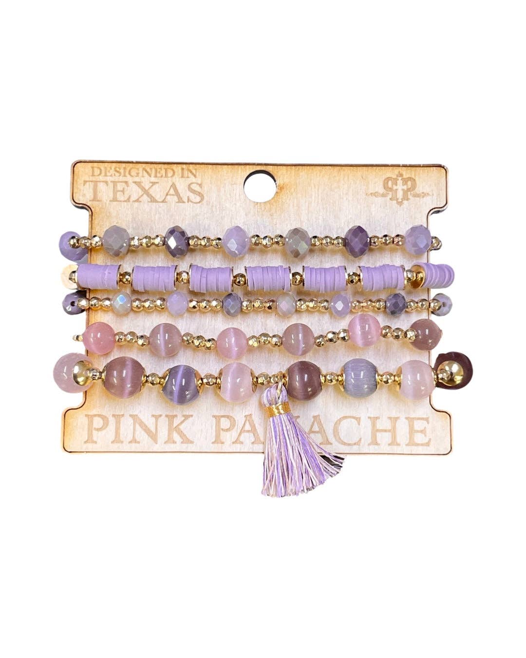 Lavender bracelet set 1CNC E140