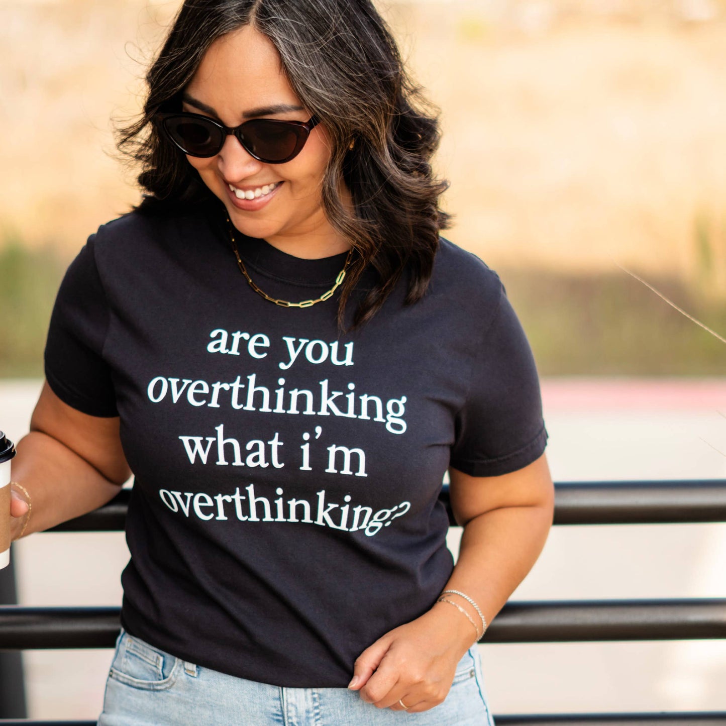 Relatable Quote Ceramic Coffee Mug for Gift Shops Overthink