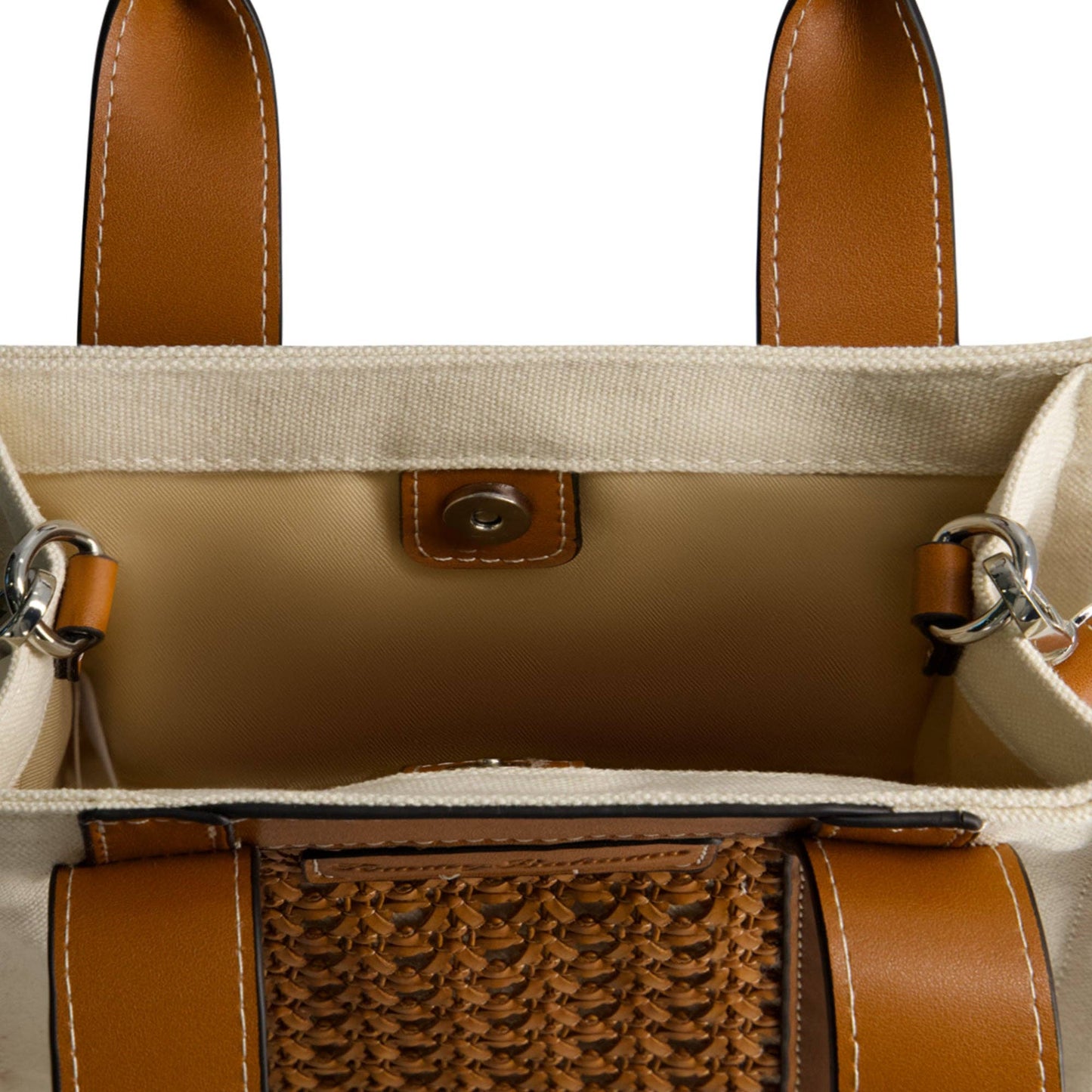 Tommy Bahama Woven North-South Tote, BROWN