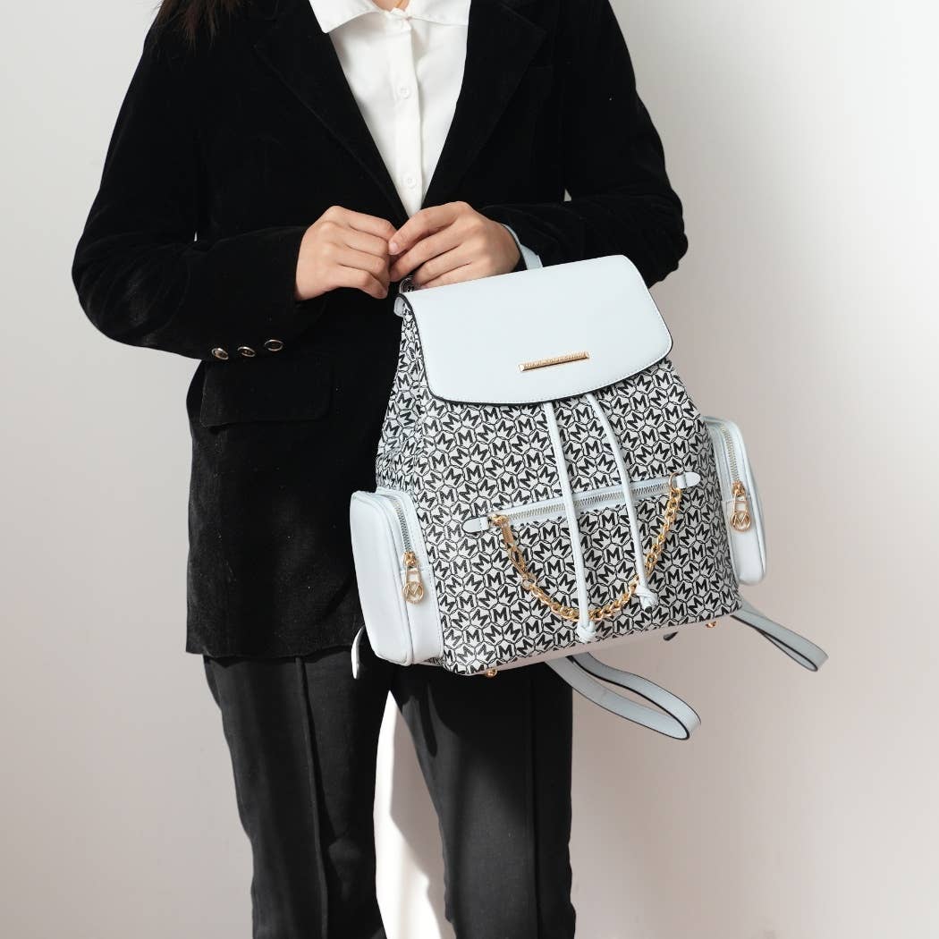 MKF Issah Backpack Women's Stylish & Functional Monogram