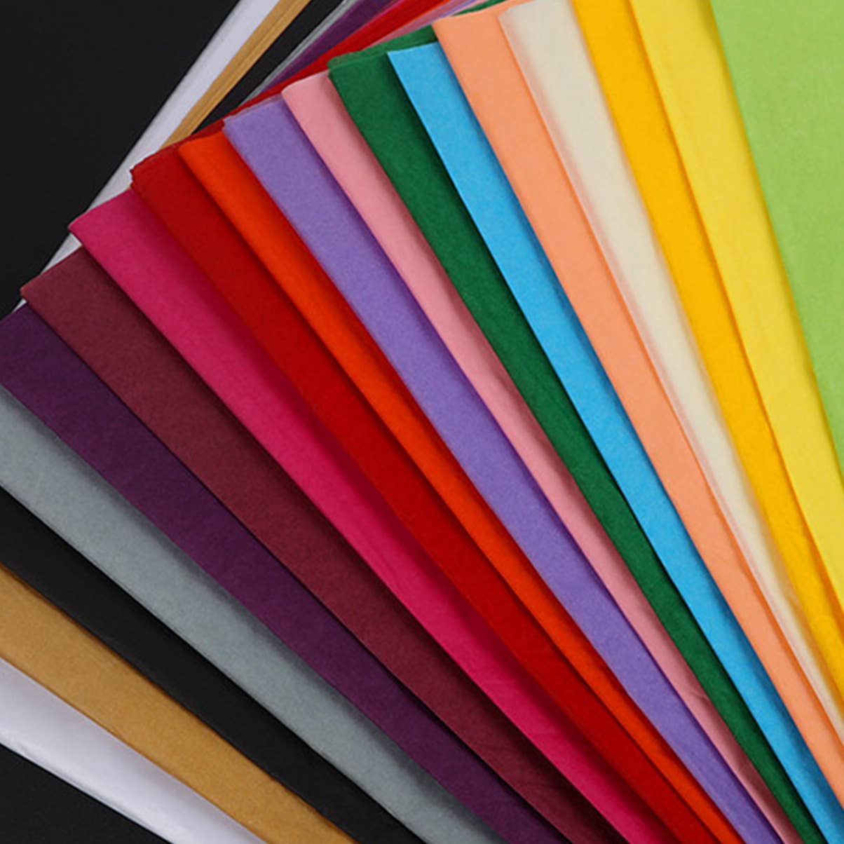 100pc, 31x20" Colorful 17g Gift Wrapping Tissue Paper Sheets