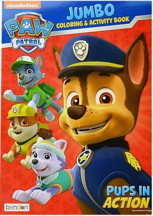 Paw Patrol Jumbo Coloring Book - Pups in Action assorted boo