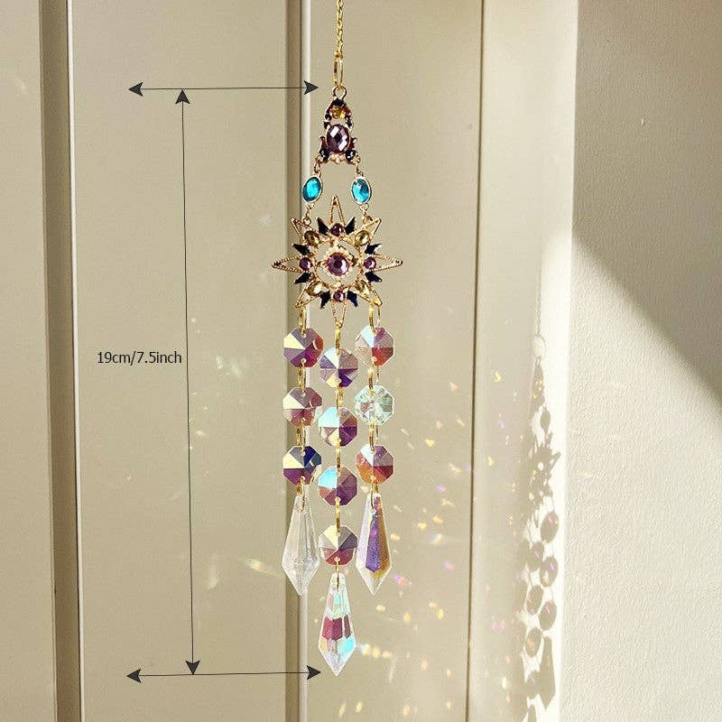 Colorful Diamond Star, Moon, And Butterfly Hanging Decoration