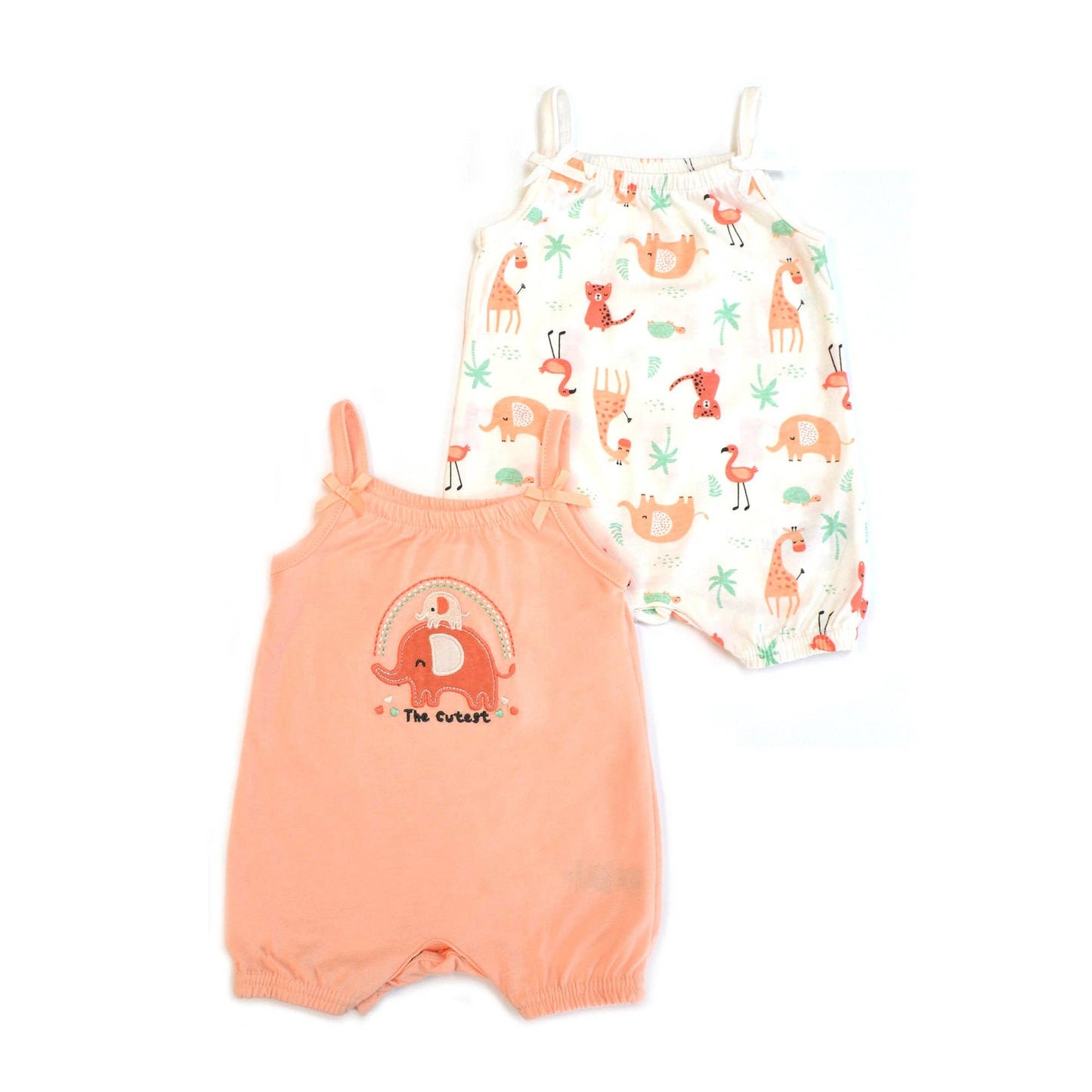 2pcs Set Baby Sleeveless Rompers Tank Top Jumpsuit
