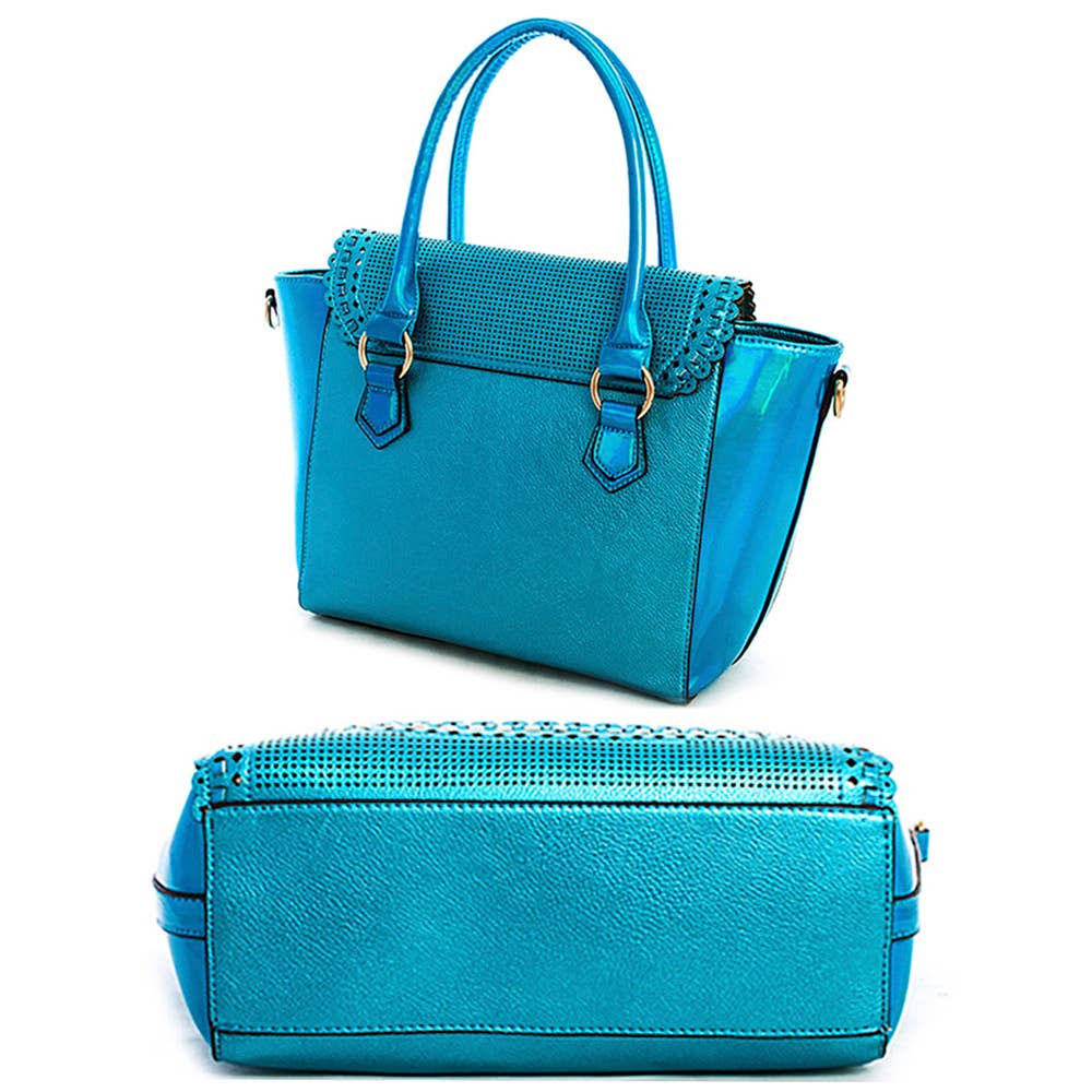 Nicole Lee STYLISH HOLOGRAM TINT CUTE SATCH, LSR 10457 BLUE