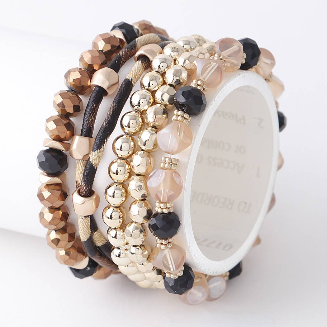 Multi Bead N Crystal Bracelets