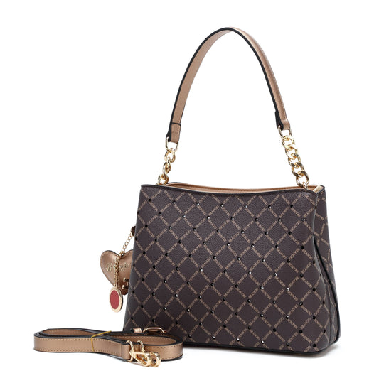 Ruby Romance Crystal Stud Mini Satchel