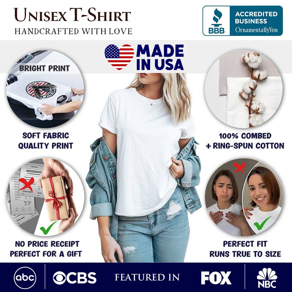 Made In America Bar Code Flag T-Shirt, Patriotic 1776 USA 250th Anniversary Tee